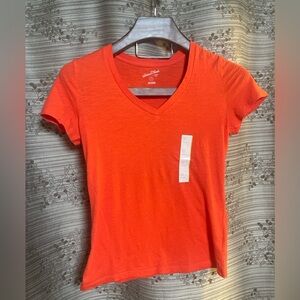 Women's Tigerlily Orange V-Neck T-Shirt